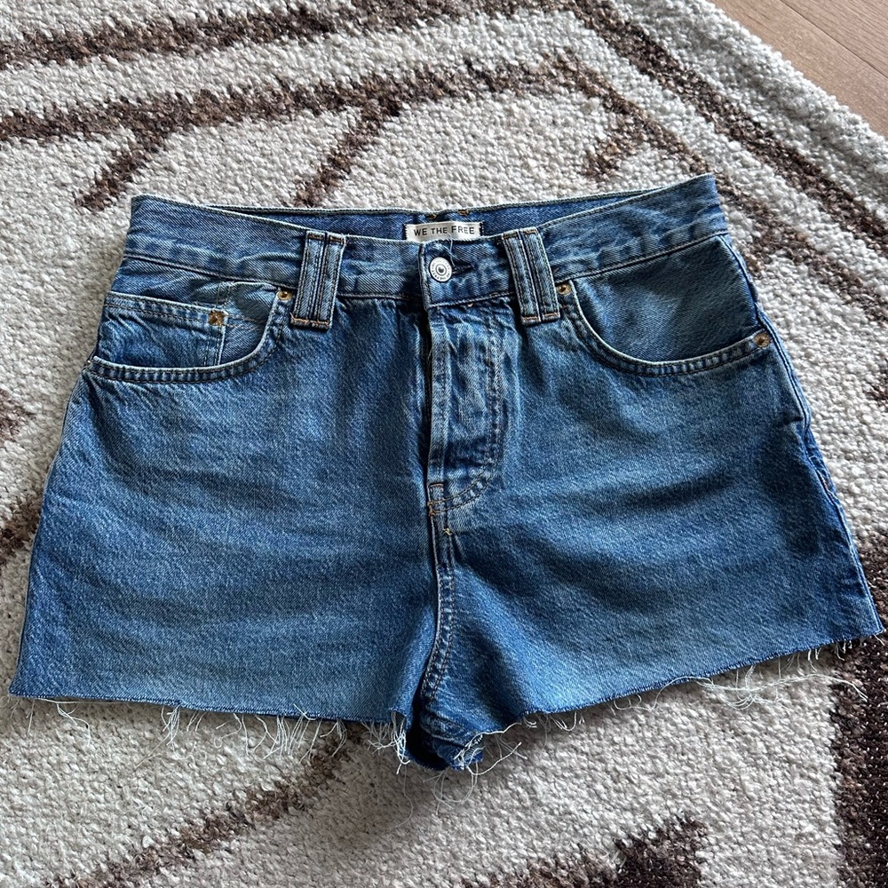Free people denim shorts